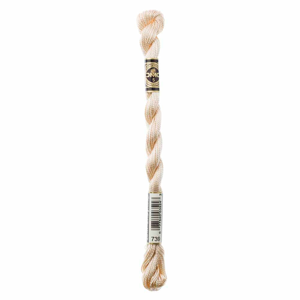 DMC Pearl Cotton Size 5 thread, Colour 739, 25 m (27.3 yd)