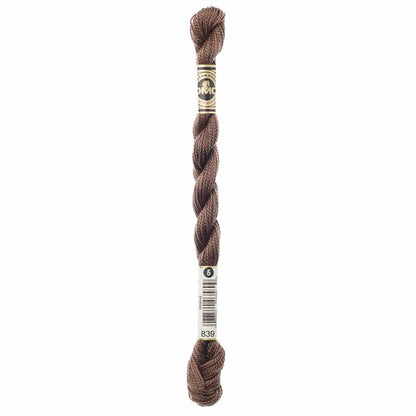 DMC Perle Cotton Thread Size 5 25 m, Colour 839
