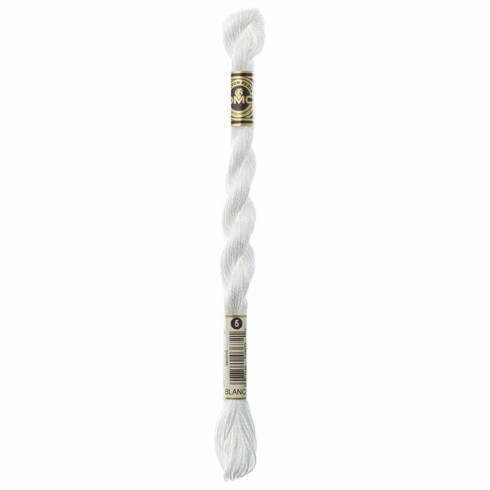 DMC #115-5 Pearl Cotton Size 5 Thread 25m - White
