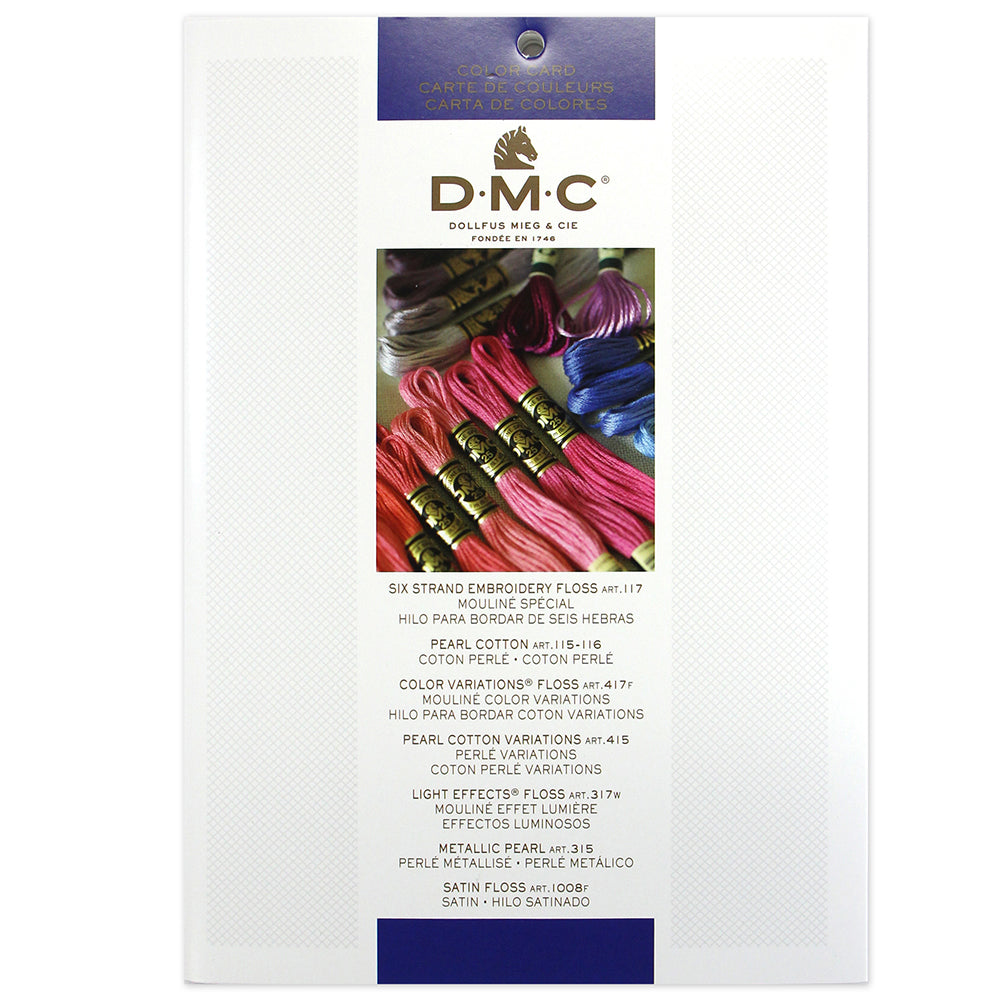 DMC Printed Colour Card For Mouliné Floss & Specialty Threads