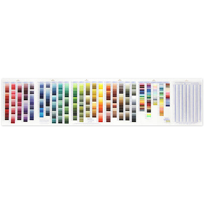 DMC Threaded Colour Card With Real Floss Samples