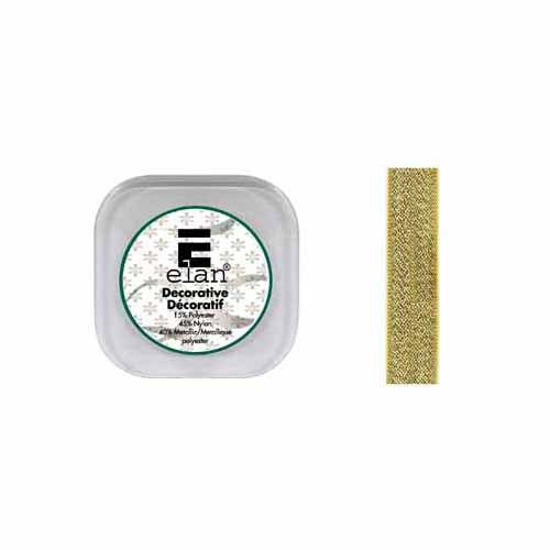 ELAN Decorative Metallic Ribbon 18mm × 5m Gold