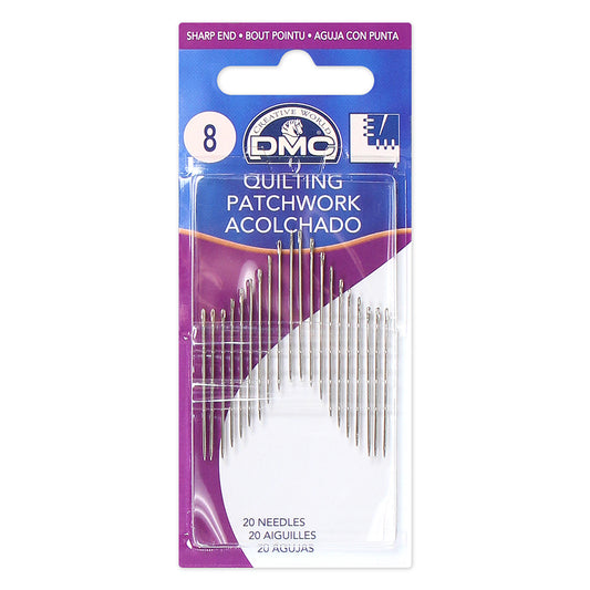 DMC Quilting Needles, Size 8, Nickel-Plated Steel