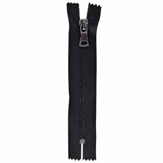 VIZZY Fashion Closed-End Zipper, #5, 15 cm (6 in), Black