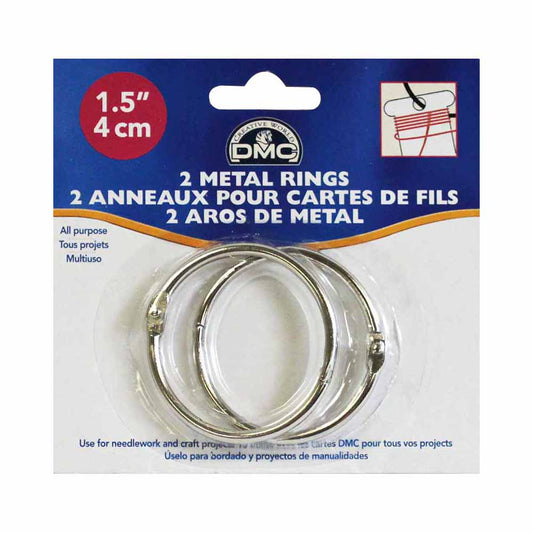 DMC hinged metal craft rings, 3.81 cm (1.5 in.), 2-pack