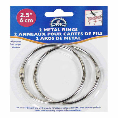 DMC Metal Craft Rings Hinged 2.5 In 2 Pack
