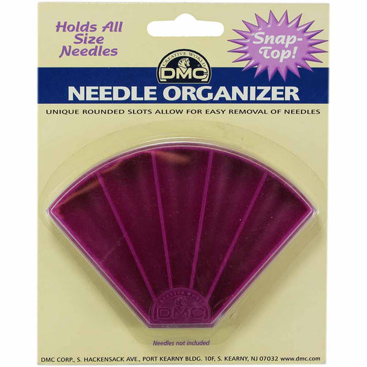 DMC clear snap-top needle organizer with five compartments