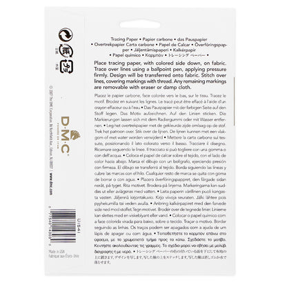 DMC Transfer Paper Wax-Free 8 x 11 In Yellow/Blue 4 Sheets