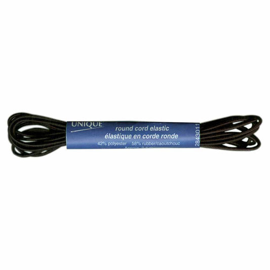 UNIQUE Round Cord Elastic – 1.5mm x 2.4m – Black