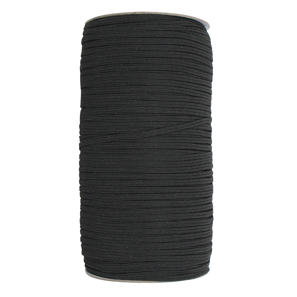 UNIQUE Braided Elastic Roll 3mm x 320m Black