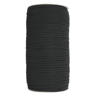 UNIQUE Braided Elastic Roll 3mm x 320m Black