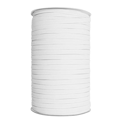 UNIQUE Braided Elastic Roll 6mm x 200m White