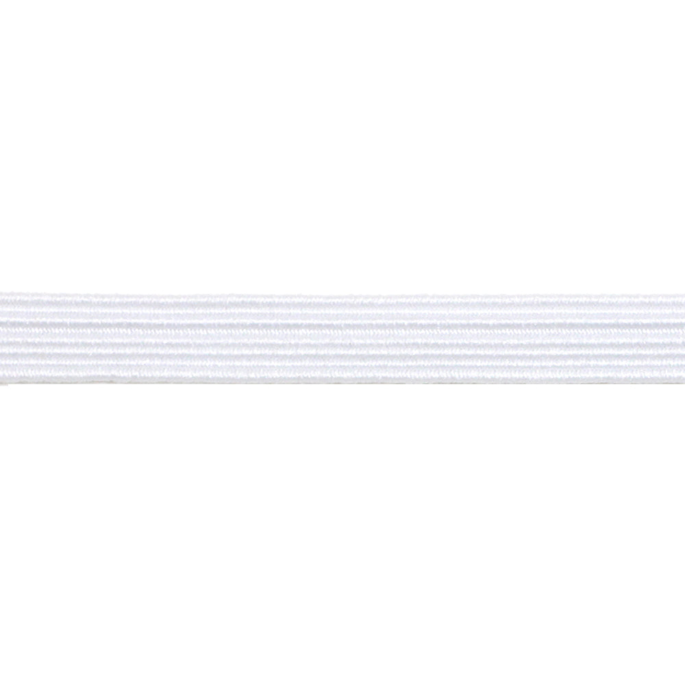 UNIQUE Braided Elastic Roll 6mm x 200m White