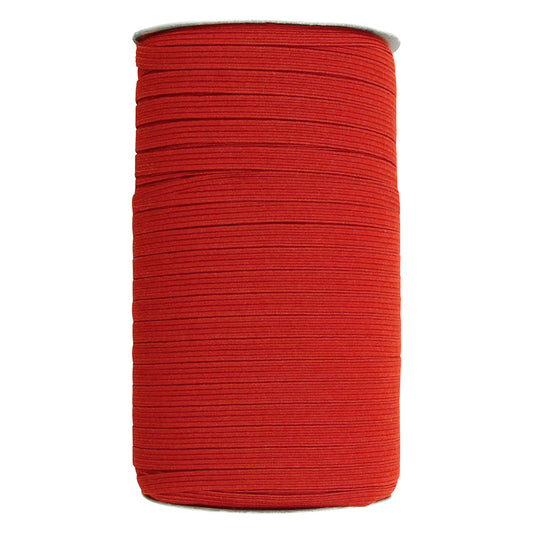 UNIQUE Braided Elastic 6mm (1/4") × 130m Roll - Scarlet