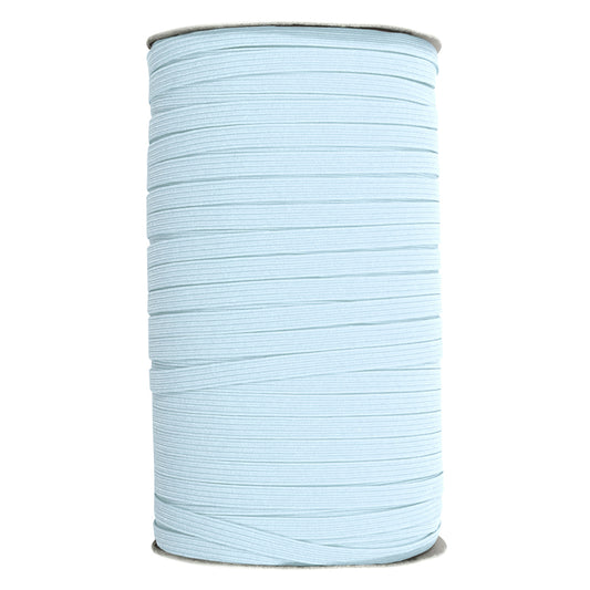 UNIQUE Braided Elastic 6mm (1/4") × 130m Roll - Light Blue