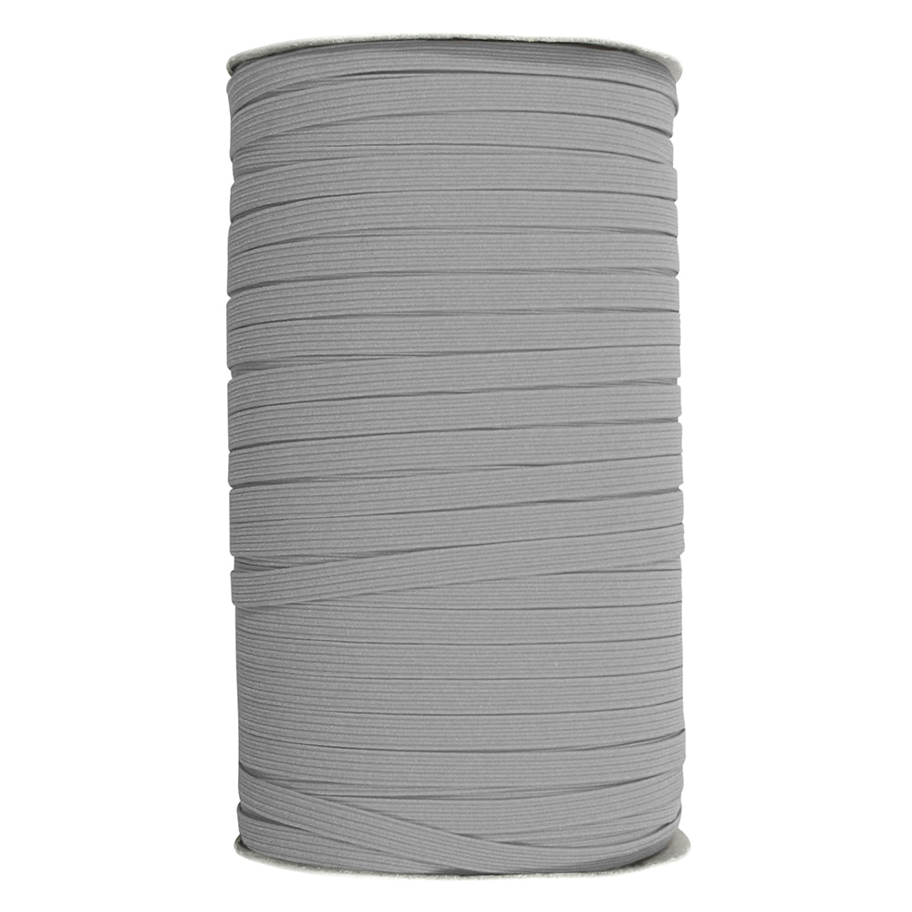UNIQUE Braided Elastic 6mm (1/4") × 130m Roll - Dark Grey