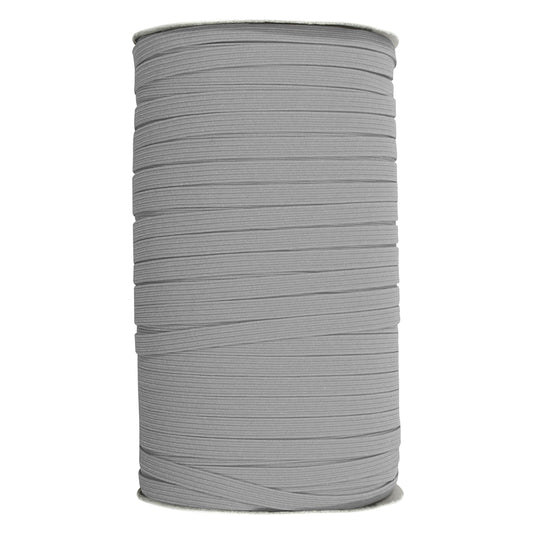 UNIQUE Braided Elastic 6mm (1/4") × 130m Roll - Dark Grey