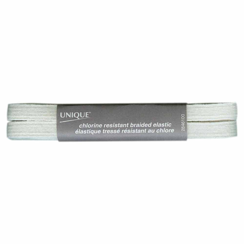 UNIQUE Chlorine‑Resistant Braided Elastic – 10mm x 2m – Natural