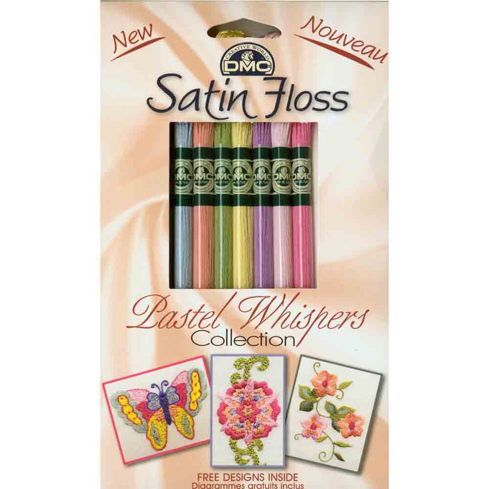 DMC Satin Floss 8-Skein Pack 8m (8.7 yd) Each - Pastel Whispers