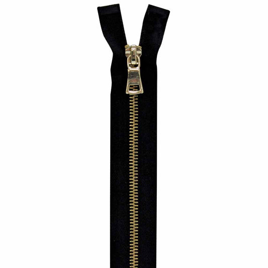 VIZZY Closed-End Fashion Zipper 15 cm (6 in) Black
