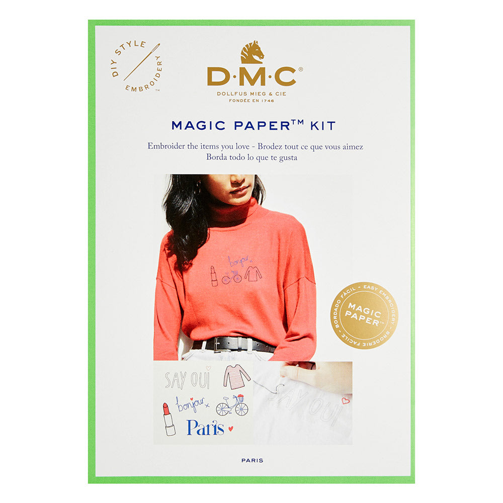 DMC French Collection Embroidery Magic Paper Kit