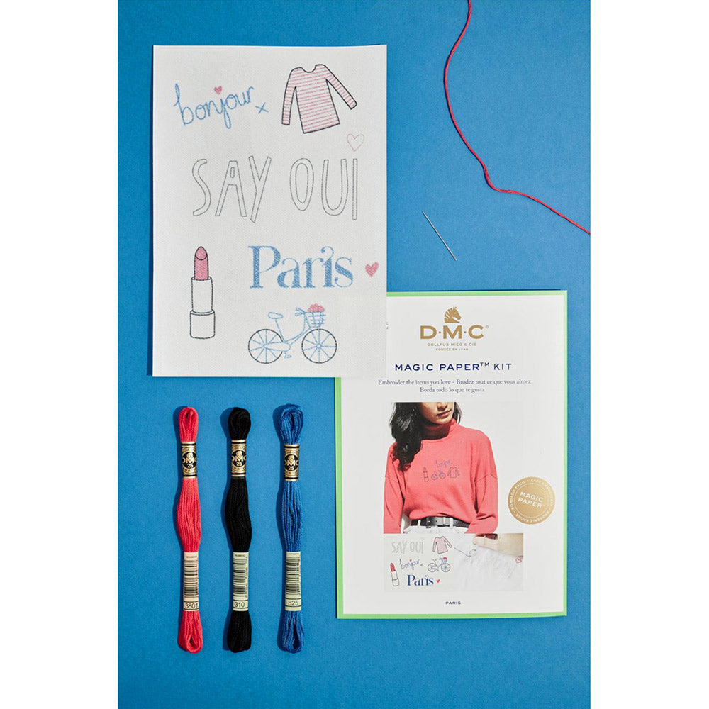 DMC French Collection Embroidery Magic Paper Kit