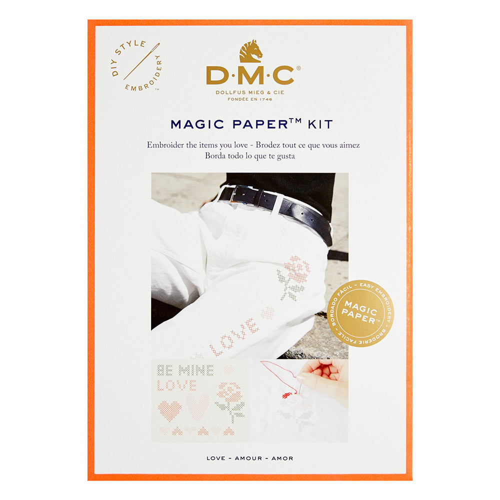 DMC Love Collection Cross Stitch Magic Paper Kit