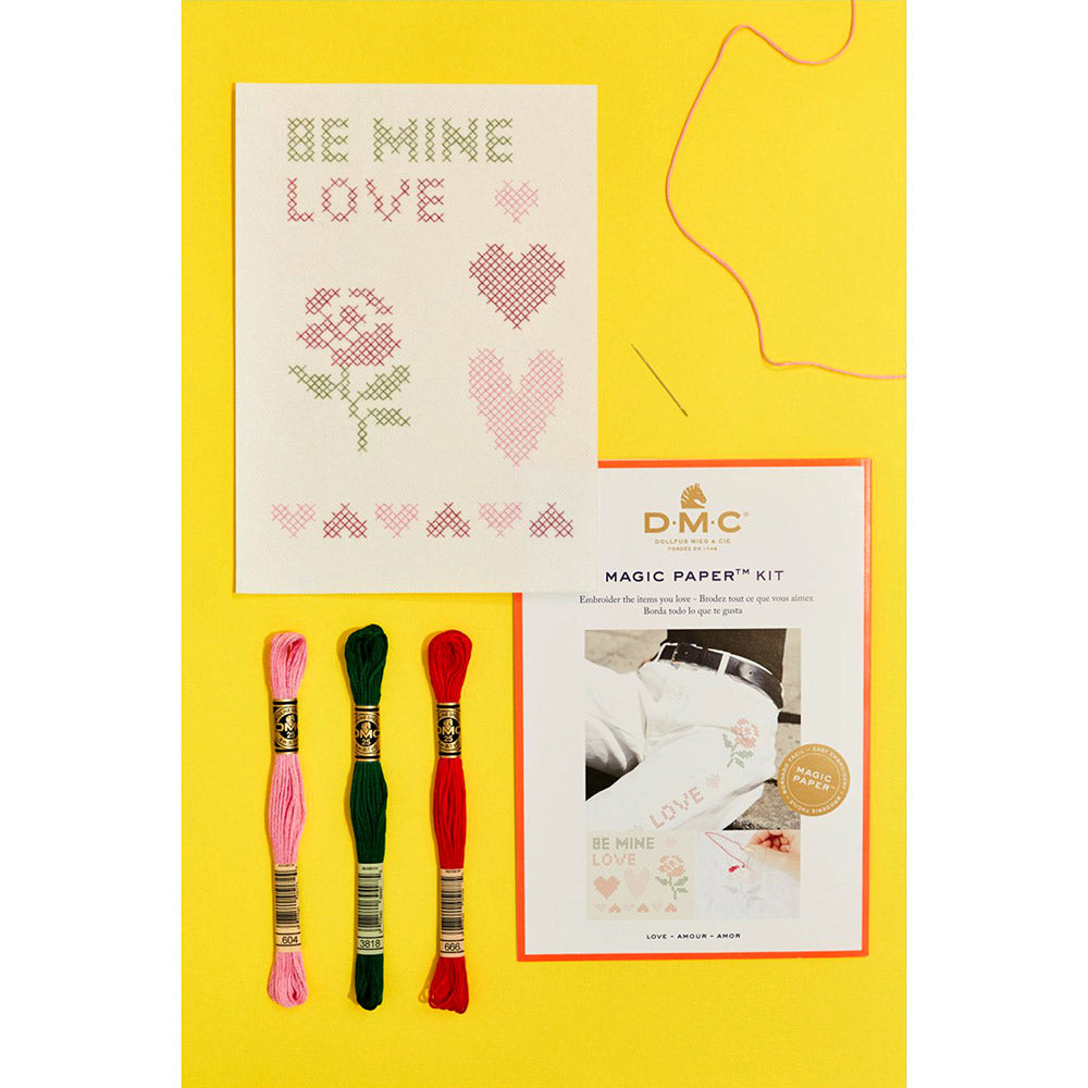 DMC Love Collection Cross Stitch Magic Paper Kit