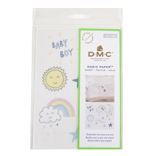 DMC Baby Stars & Moon Embroidery Magic Paper Transfer Sheet