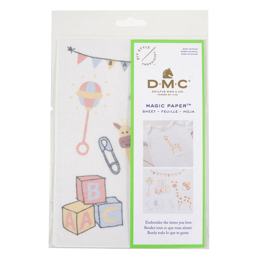 DMC Baby Animals Embroidery Magic Paper Transfer Sheet