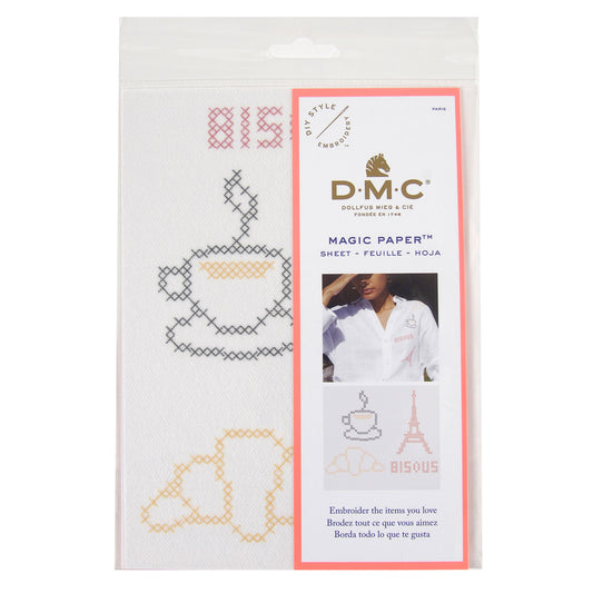 DMC Paris Collection Cross Stitch Magic Paper Transfer Sheet