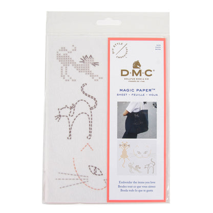 DMC Cross Stitch Magic Paper, Cats Collection