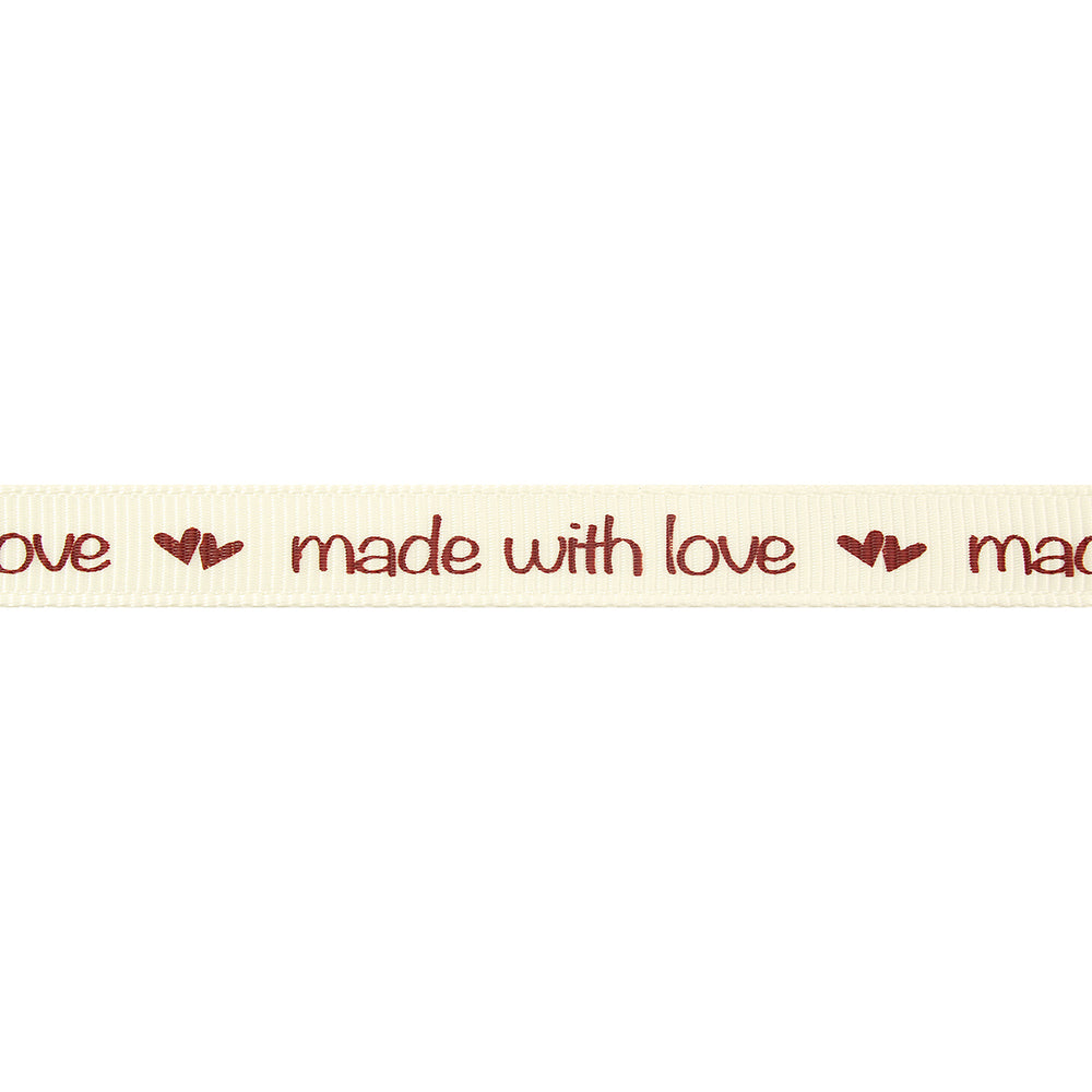 ELAN Trim Made With Love 10mm Grosgrain – 10 mm × 5 m – Made With Love