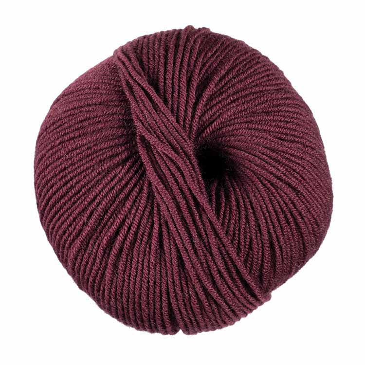 DMC Woolly Superwash Merino Yarn 50 g / 125 m Burgandy