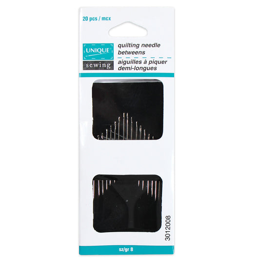 UNIQUE SEWING Quilting Needles – Size 8 – 20 pcs