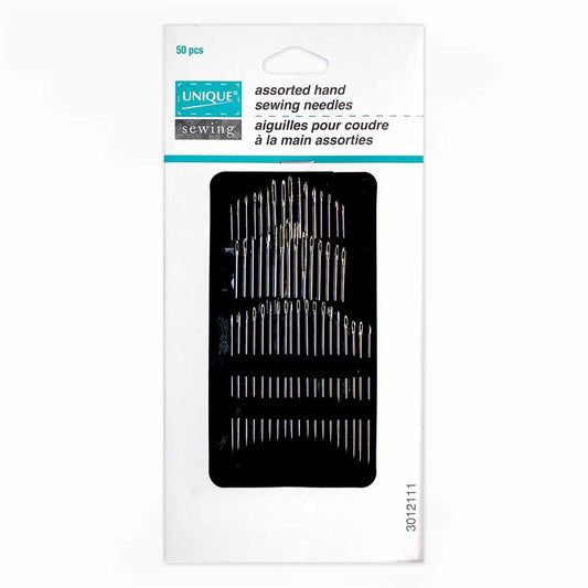 UNIQUE SEWING Assorted Hand‑Sewing Needles — 50 pcs