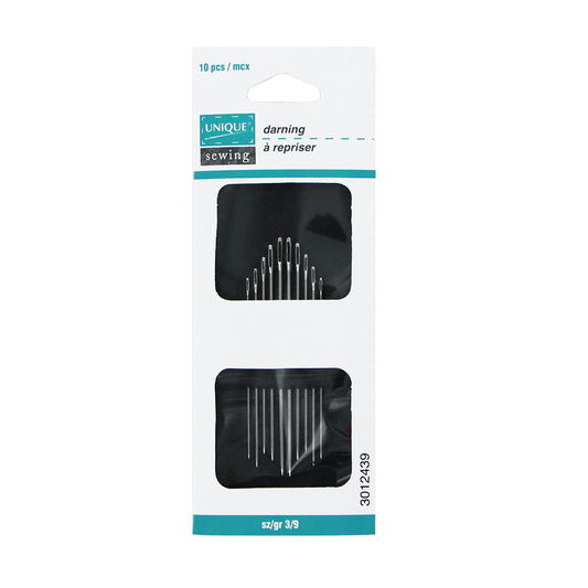 UNIQUE SEWING Darning Needles – Sizes 3/9 – 10 pcs