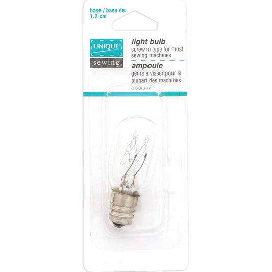 UNIQUE SEWING Sewing‑Machine Light Bulb — 1.2 cm Screw‑In Base