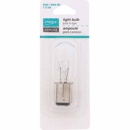 UNIQUE SEWING Sewing Machine Light Bulb – 1.5 cm Push‑In Base