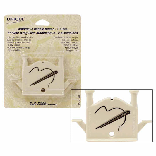 UNIQUE SEWING Automatic Needle Threader — 2 Sizes (Hand Sewing)
