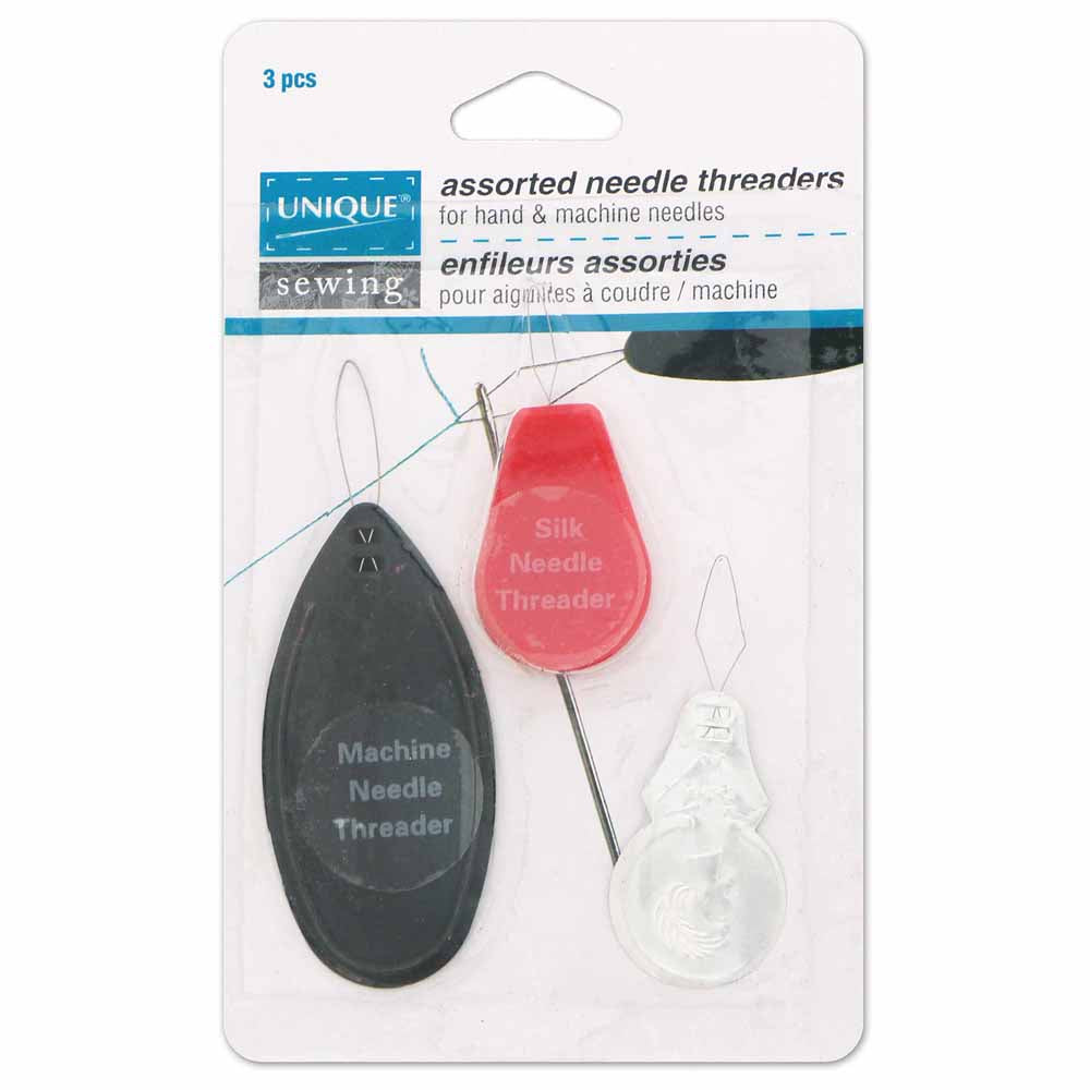 UNIQUE SEWING Needle Threader Assortment — 3 pcs
