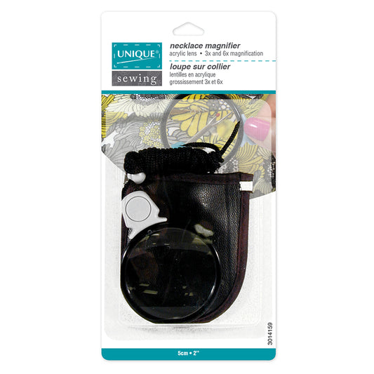 UNIQUE CRAFT Necklace Magnifier – 3×/5× Dual Lens