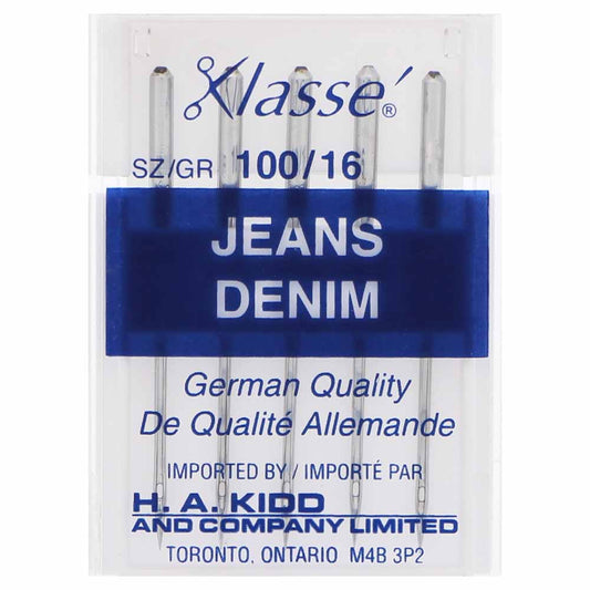 KLASSE Jeans Needle Cassette Size 100/16 5-Count