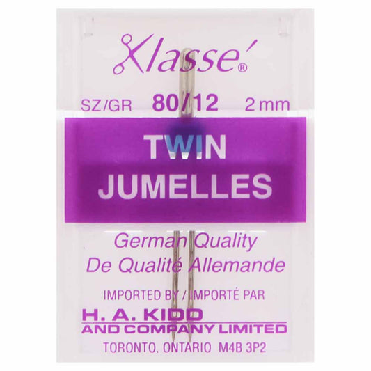 KLASSE Twin Universal Needle Cassette Size 80/12 2 mm