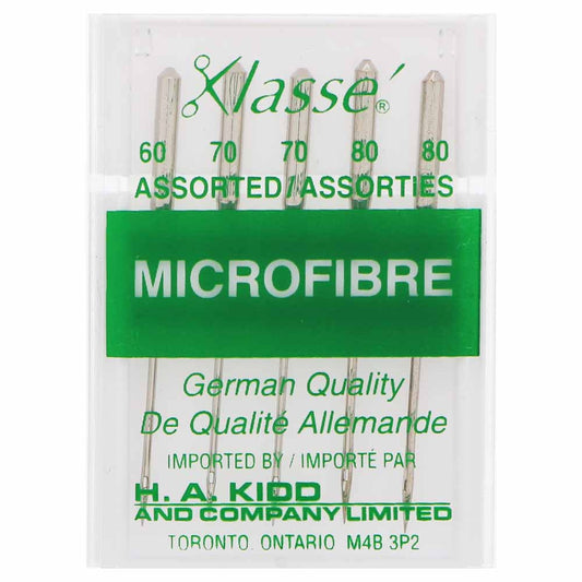 KLASSE Microfiber Needle Cassette Assorted Sizes 60/8, 70/10, 80/12