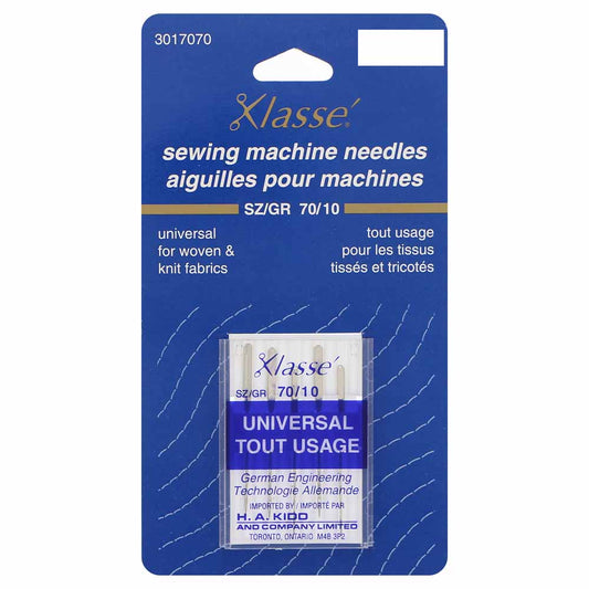 KLASSE Universal Sharps Sewing Machine Needles Sharps 70/10 5-Pack