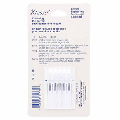 KLASSE Jeans/Denim Sewing Machine Needles Jeans/Denim 100/16 5-Pack