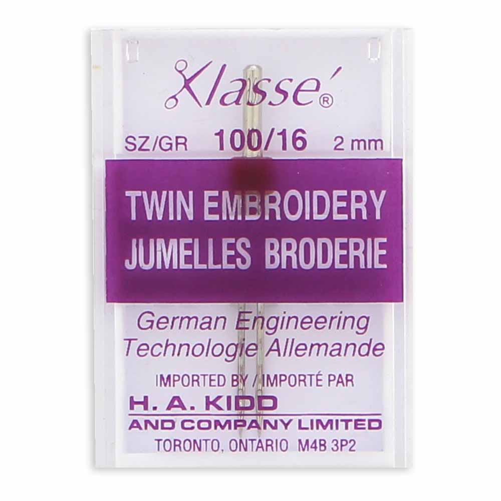 KLASSE Twin Machine Needle Embroidery 2.0mm 1 Pack