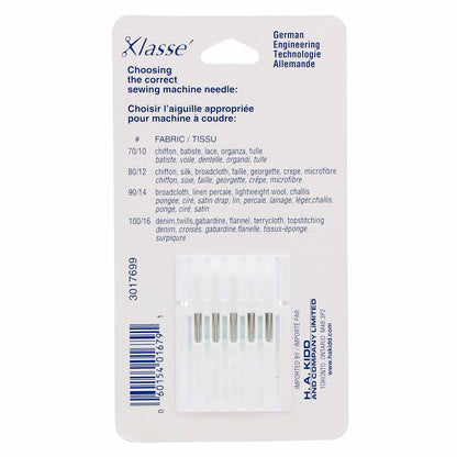 KLASSE Machine Needles Sharps/Microtex Assorted