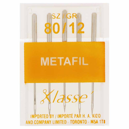 KLASSE Machine Needles Metallic (metafil) 80/12